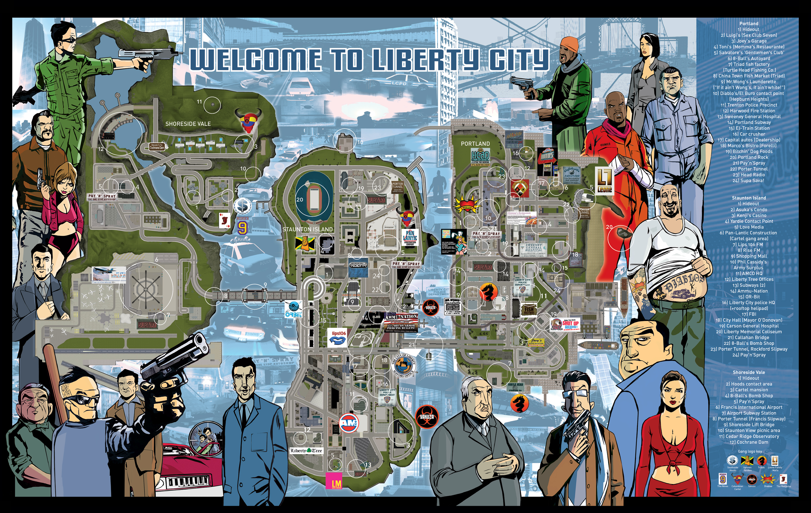 whole map of gta 4
